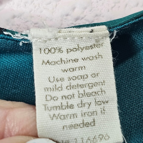 Paisley Print Green Dress Sheer Overlay Sleeveless Party Cocktail Autumn Harvest - Picture 6 of 12